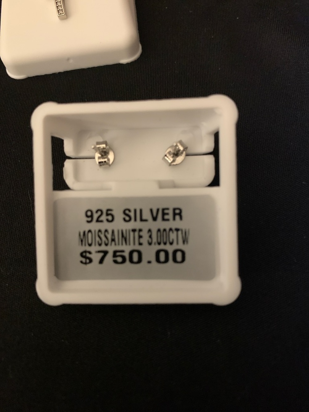 3.0 CTW Stamped .925 Sterling Silver Moissanite Luxury Sparkle Dangle Earrings - Picture 5 of 6